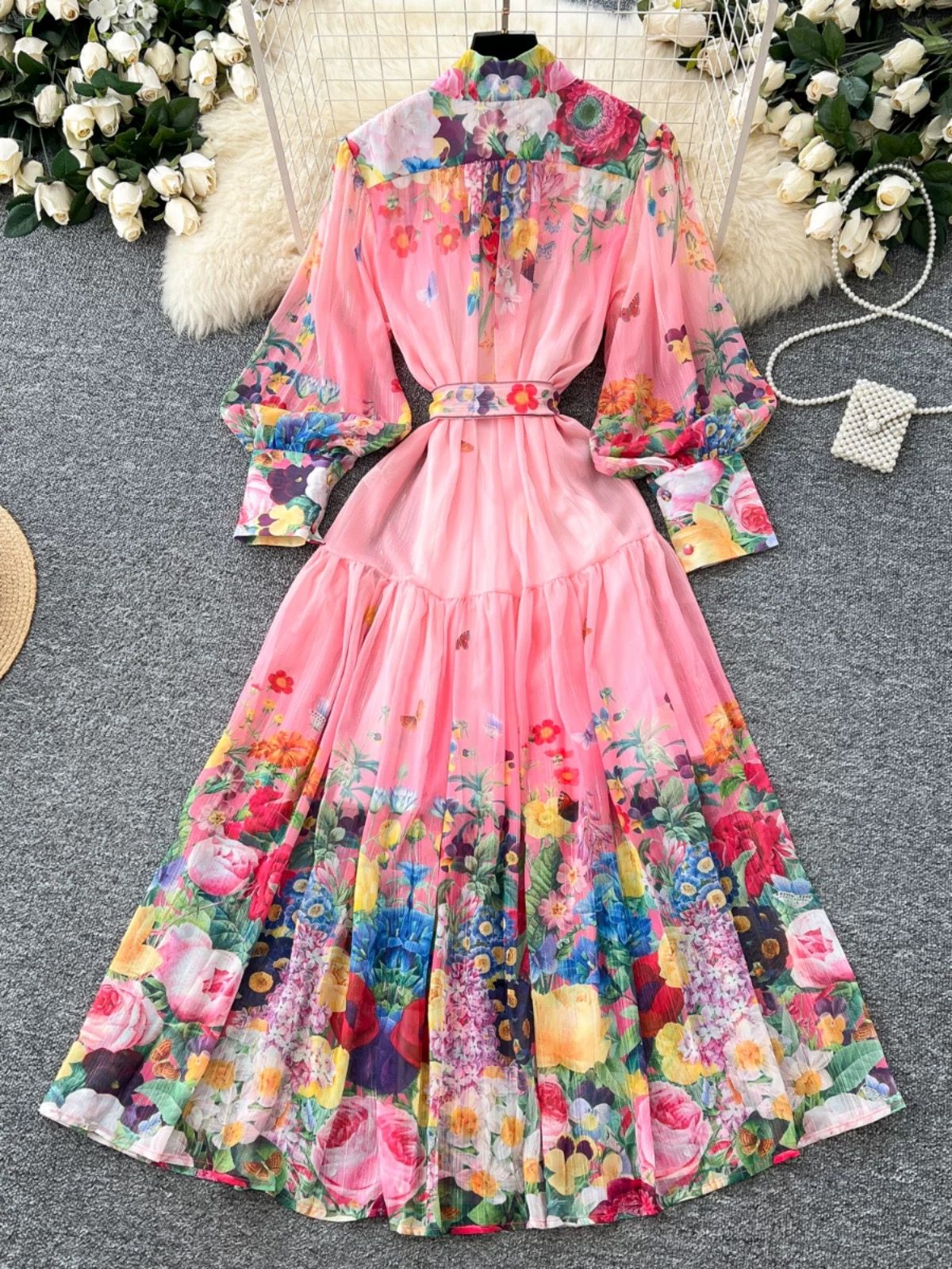 Prettiest in the room print dress ED200 image