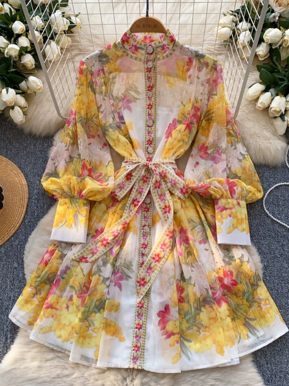 Italian vacation print dress ED203 image