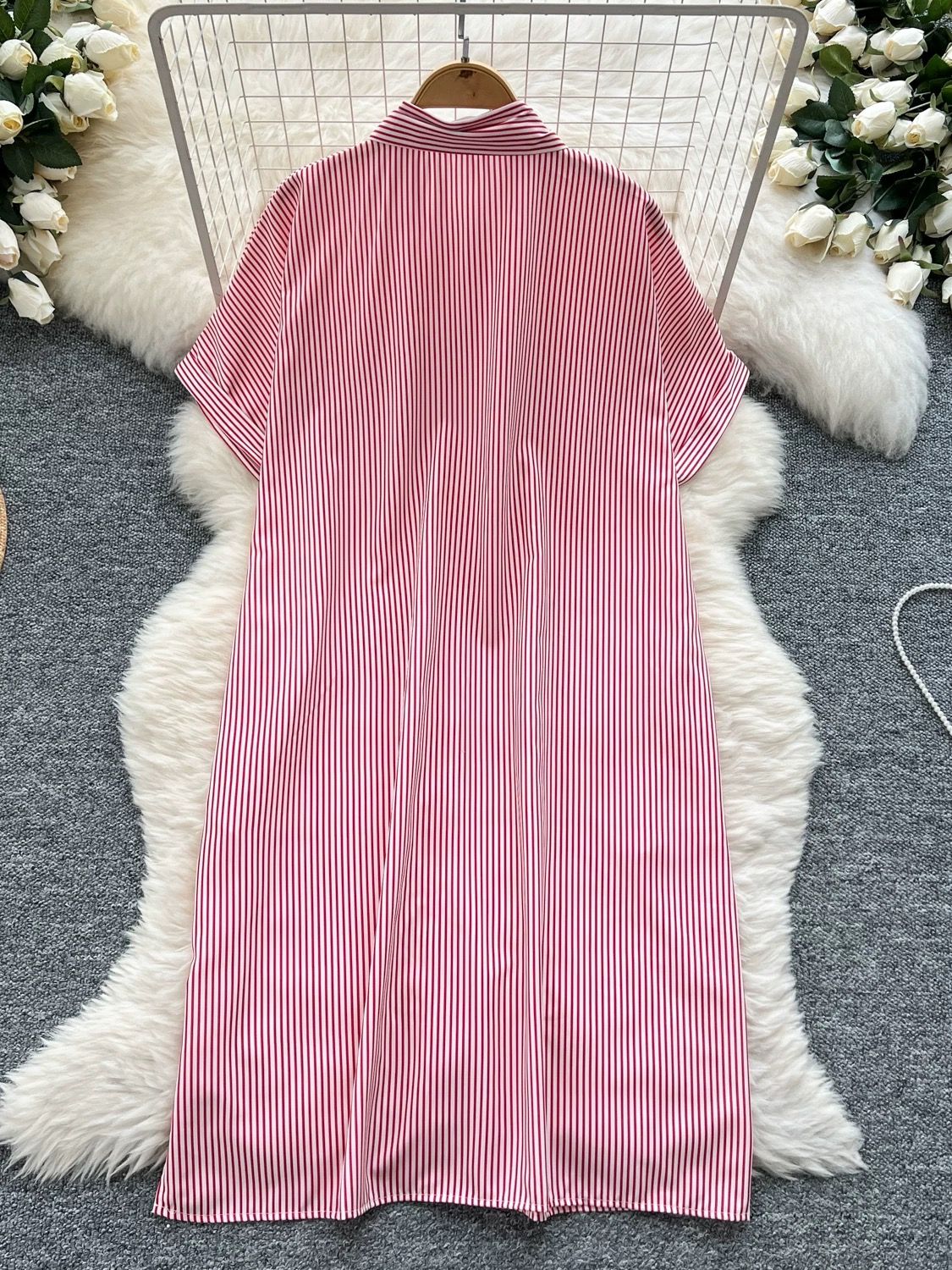 Palm trees and ocean shirt dress SD125 image