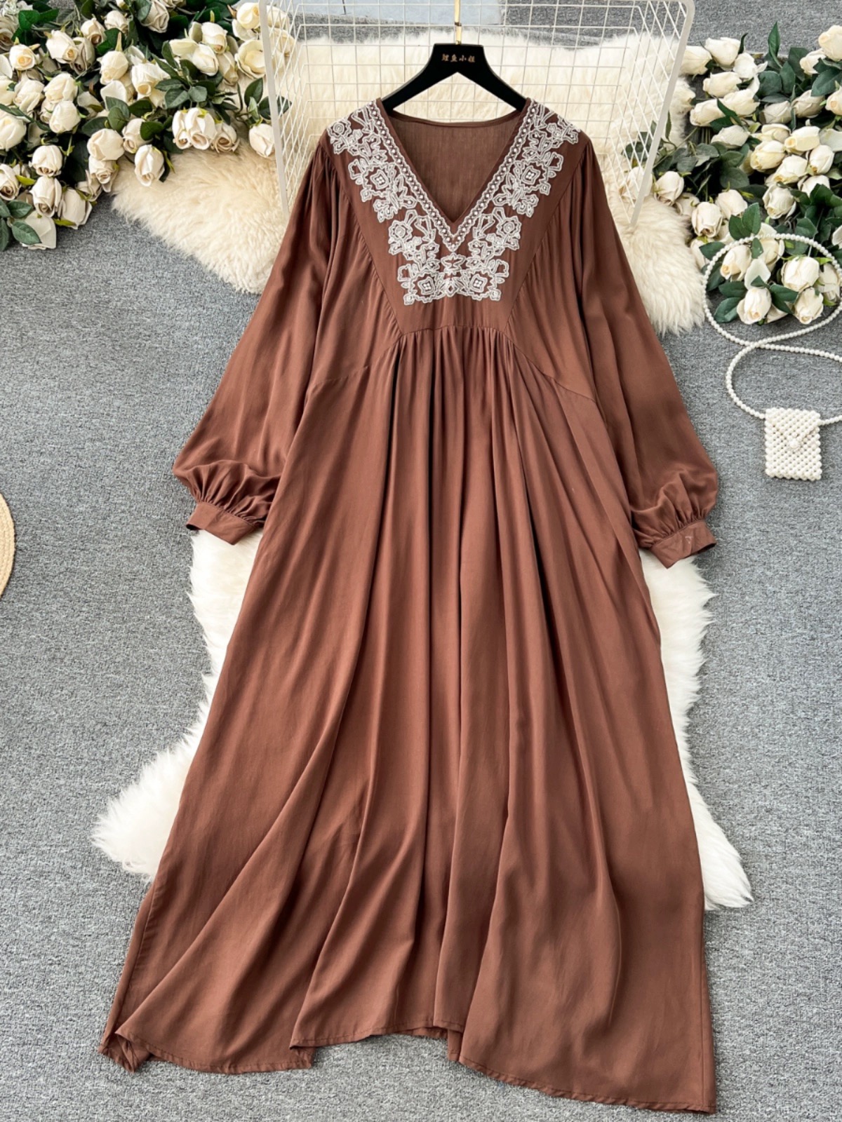 She’s in bloom embroidery dress CD1321 image