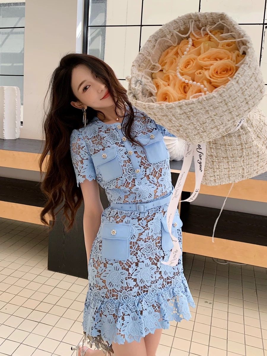 Flower fields lace dress FD1441 image