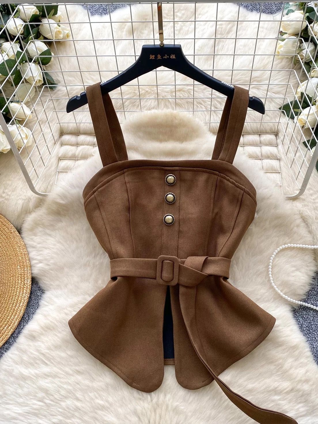 Cold hearted waistcoat top FTO324 image