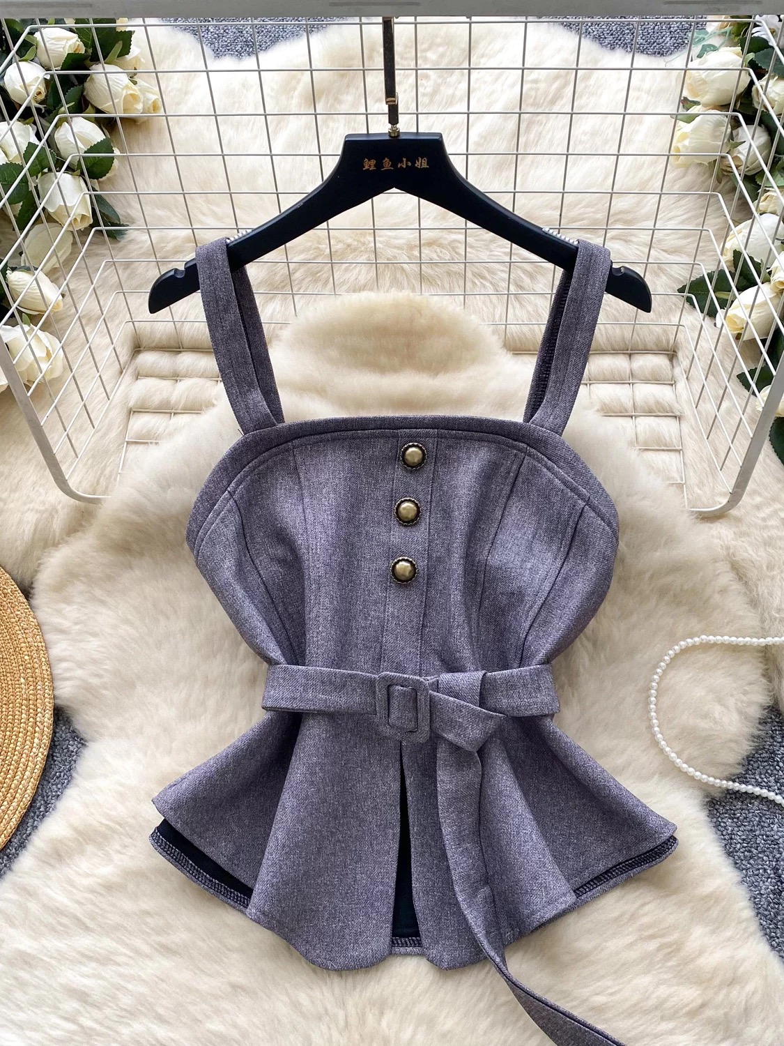 Cold hearted waistcoat top FTO324 image