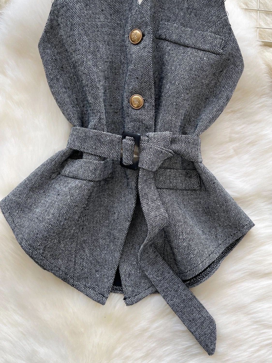 Cross your heart waist coat top FTO323 image