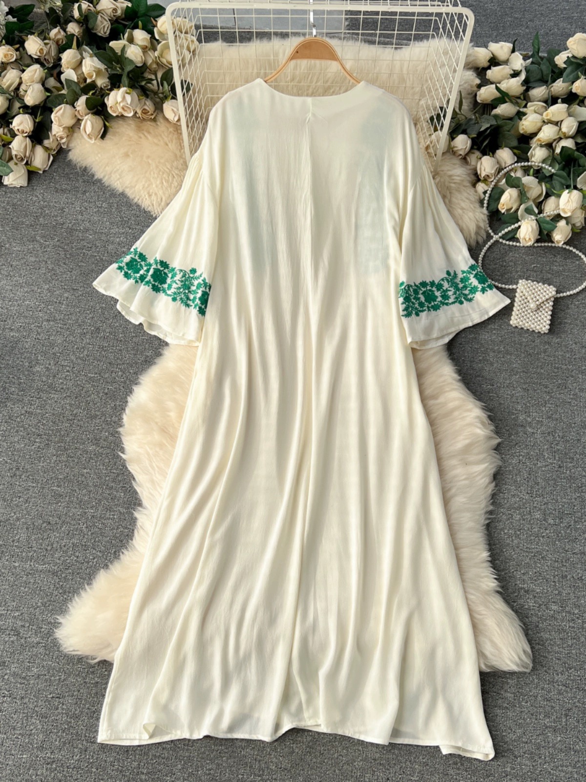 Fast living embroidery dress CD1317 image