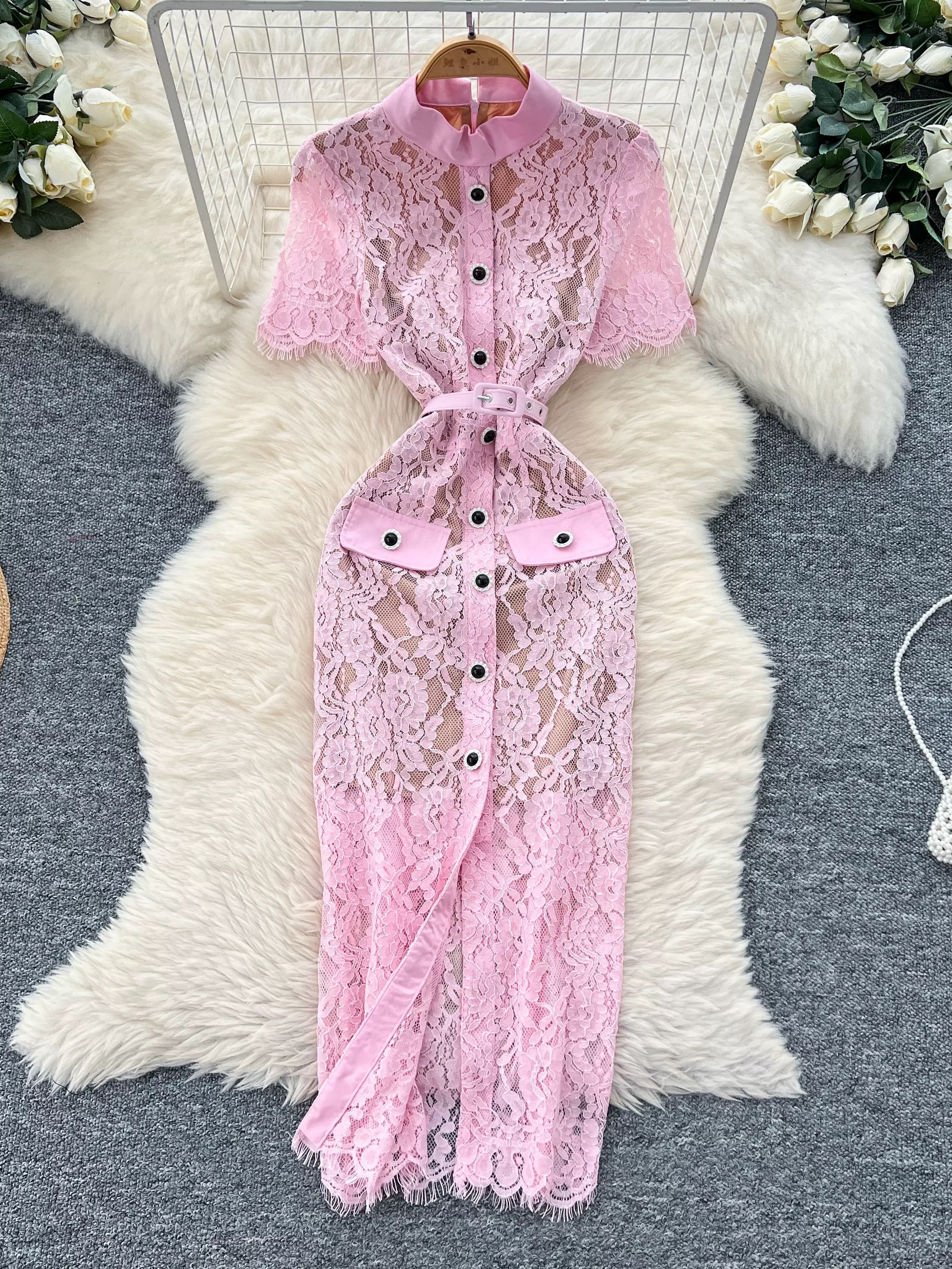 1990’s baddie lace dress FBC404 image