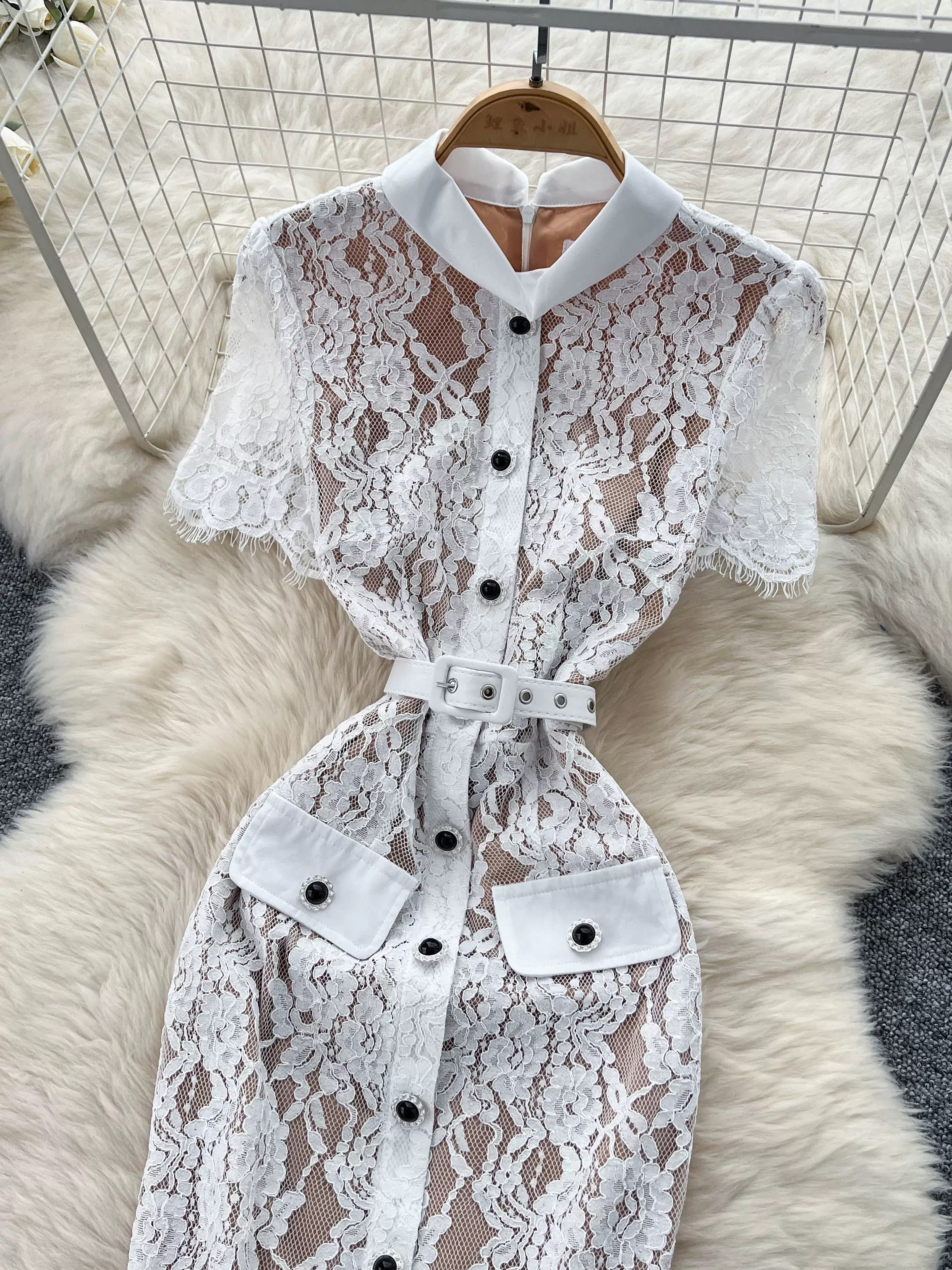 1990’s baddie lace dress FBC404 image