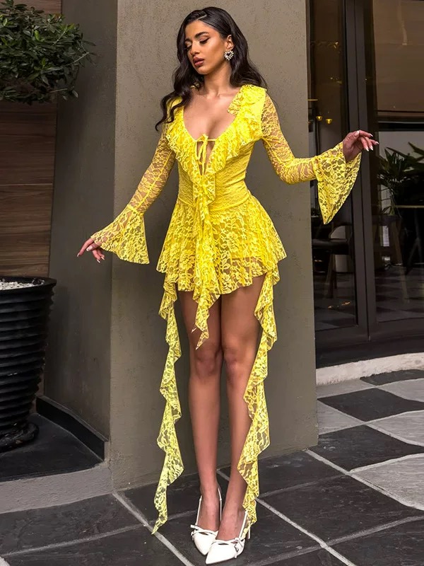 One of those nights lace dress CD873 image