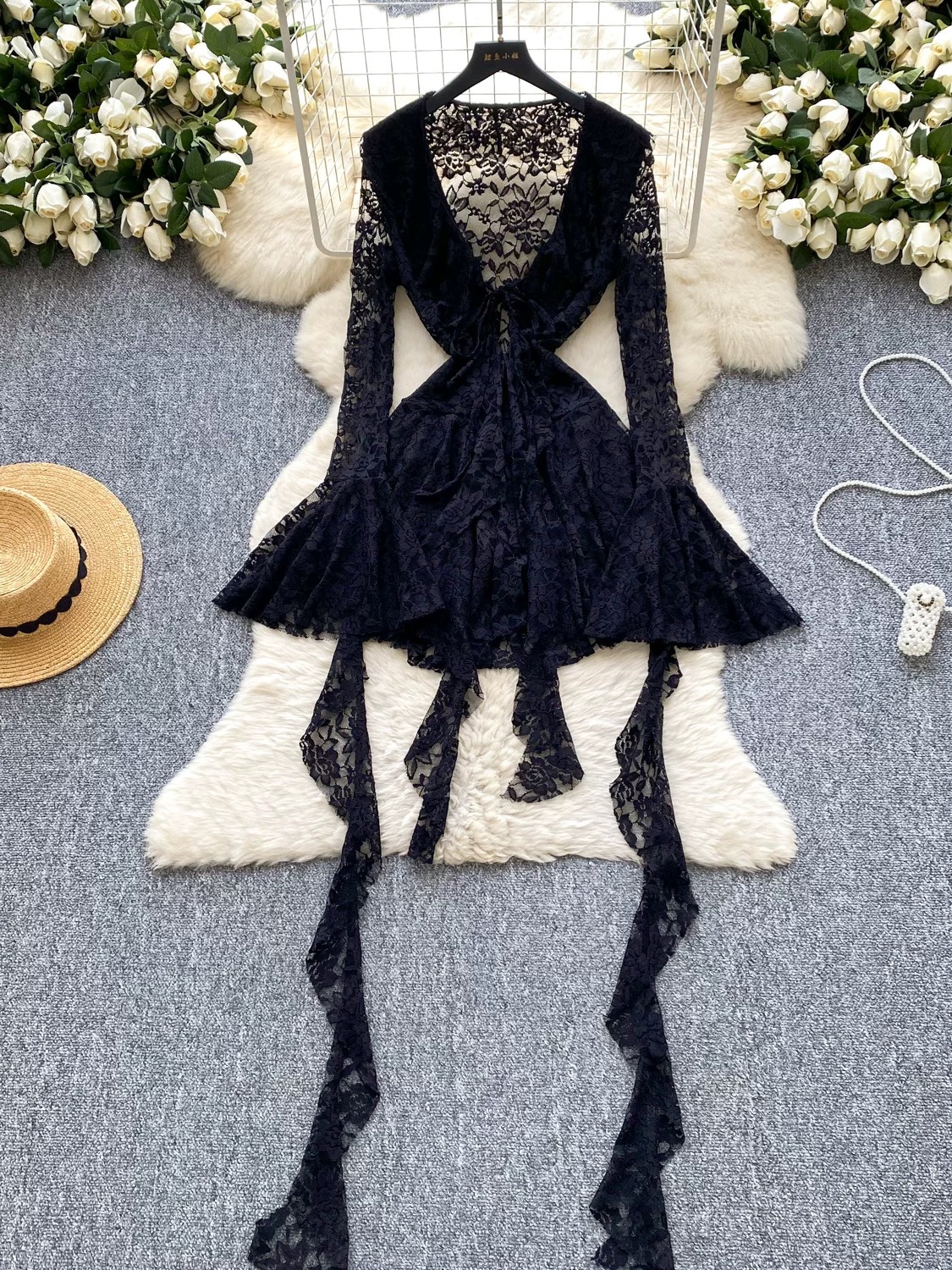 One of those nights lace dress CD873 image