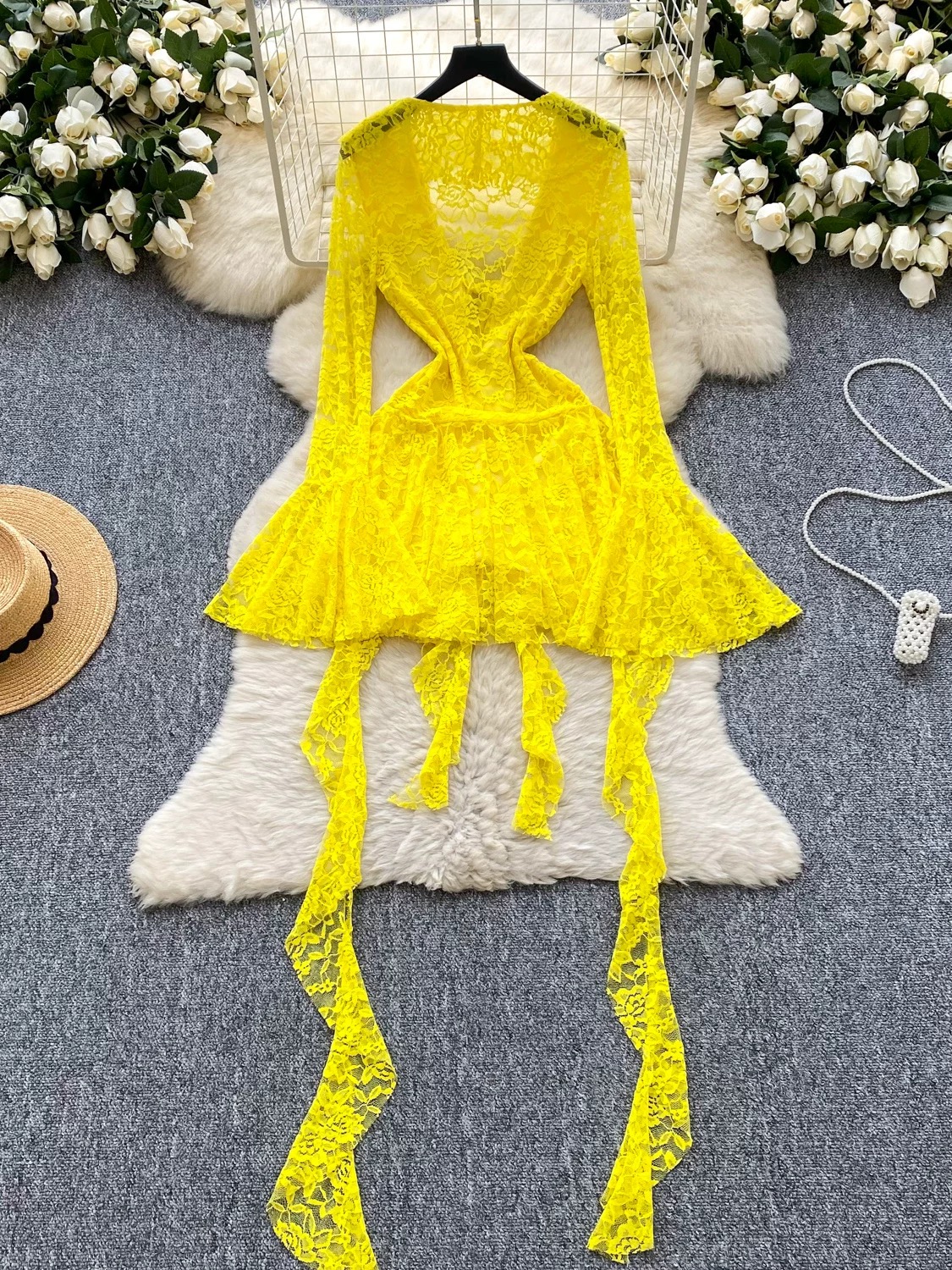 One of those nights lace dress CD873 image