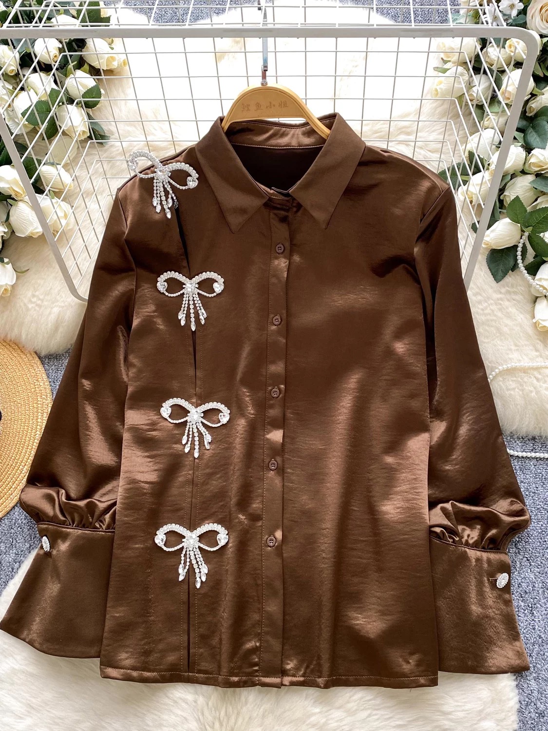 Body confidence Korean blouse BE421 image