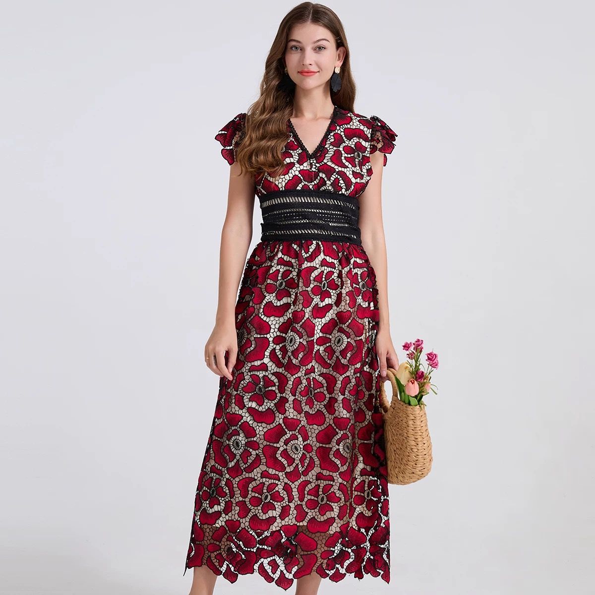 No excuses lace dress FD399 image