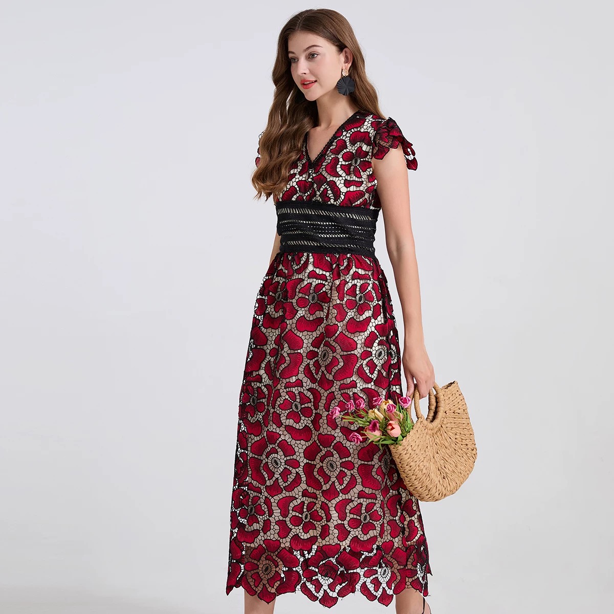 No excuses lace dress FD399 image
