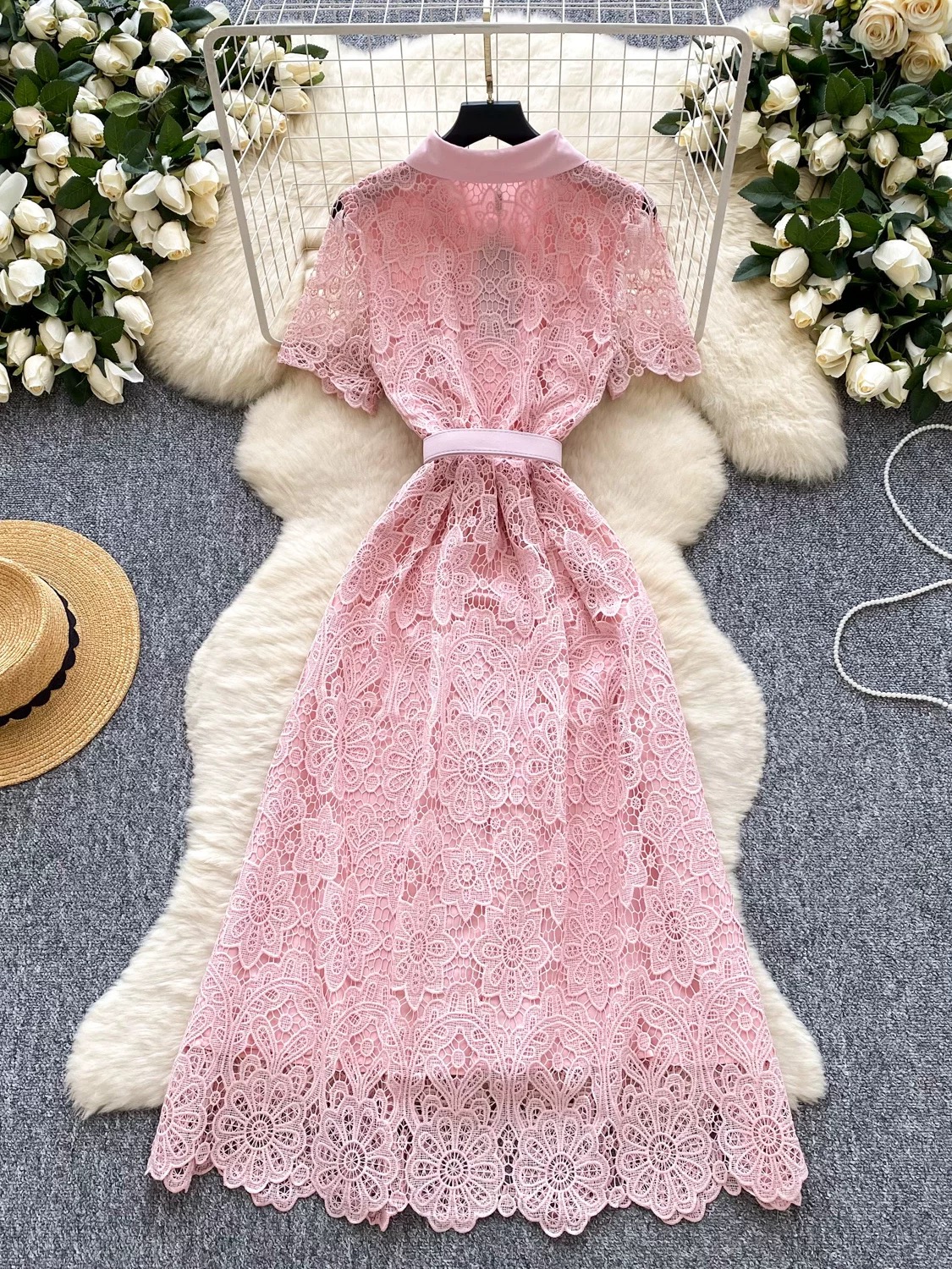 Bridal party lace dress FD393 image