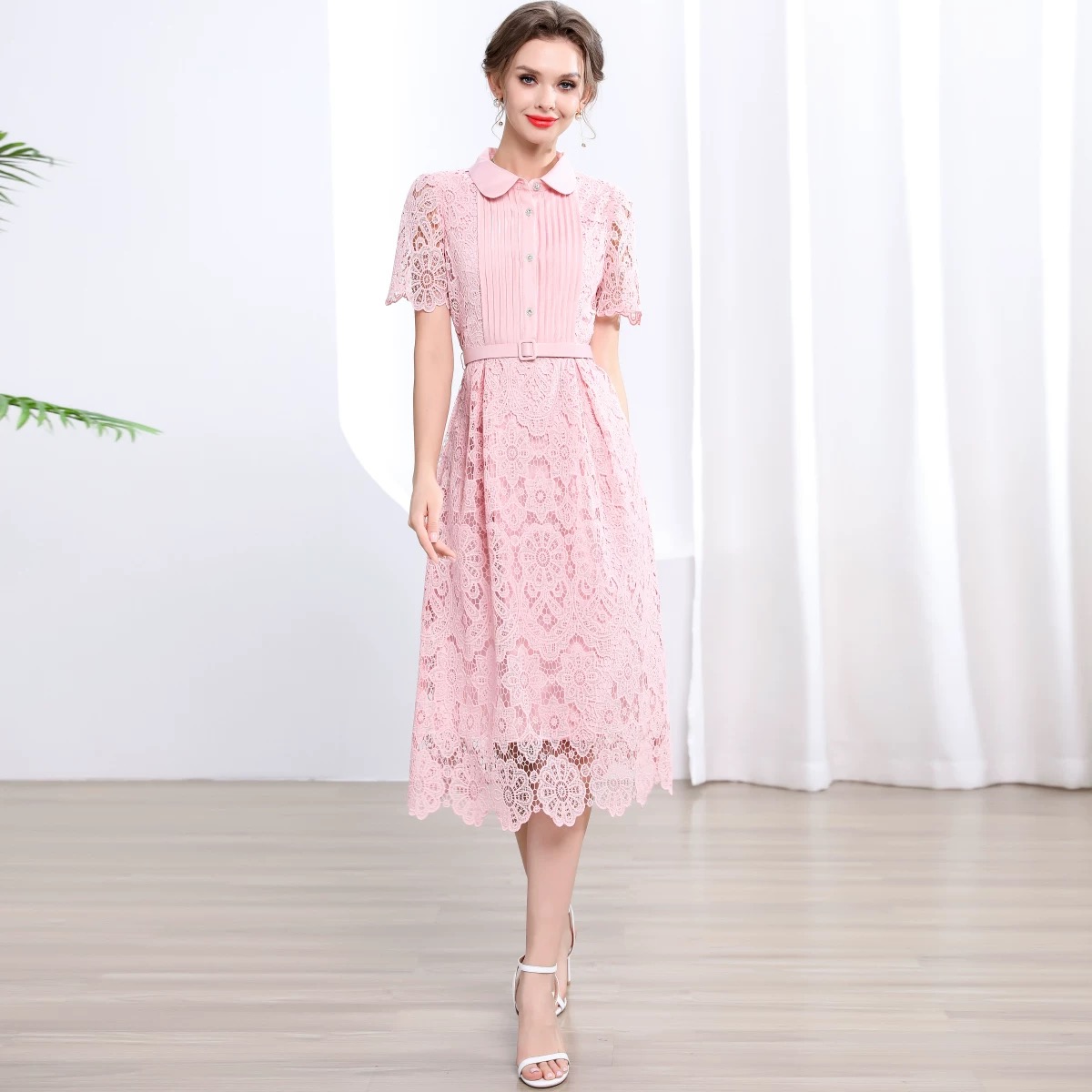 Bridal party lace dress FD393 image