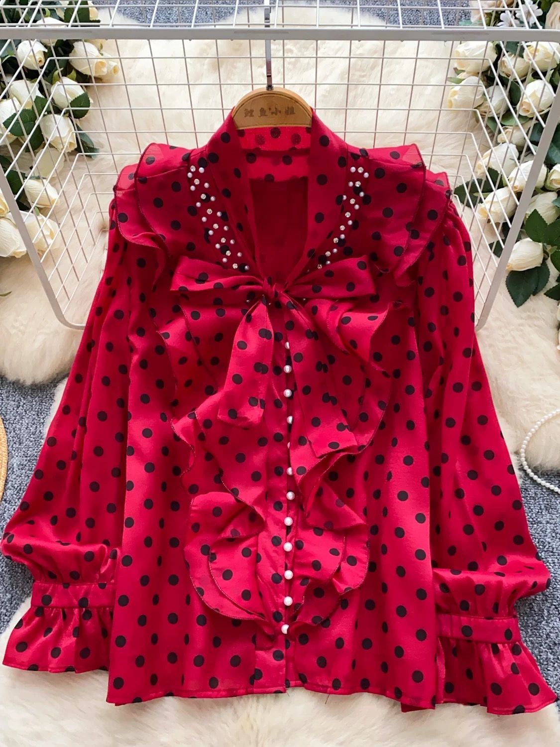 More sunshine polka blouse BE416 image