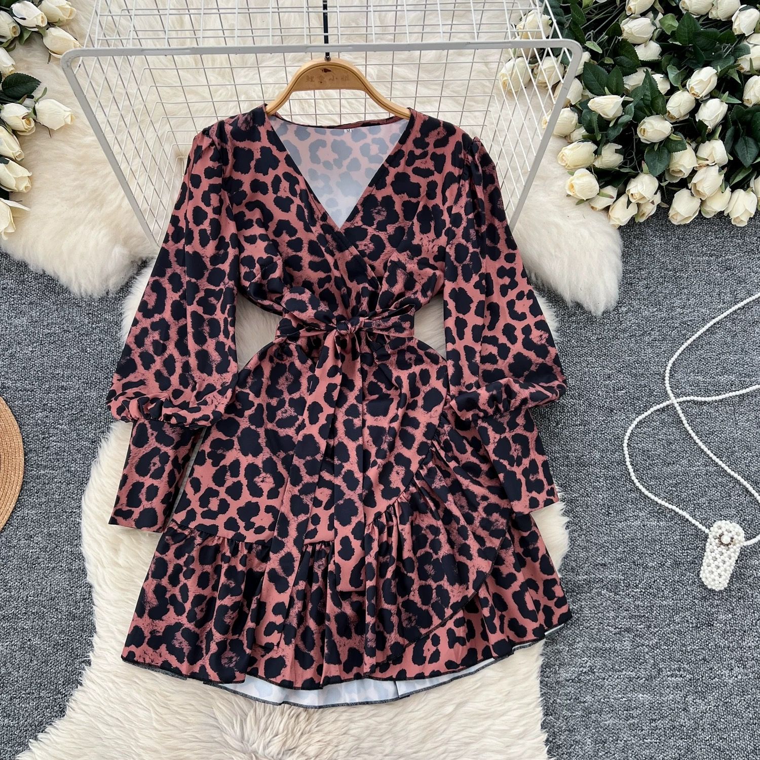 Leaving you on read print dress CD864 image