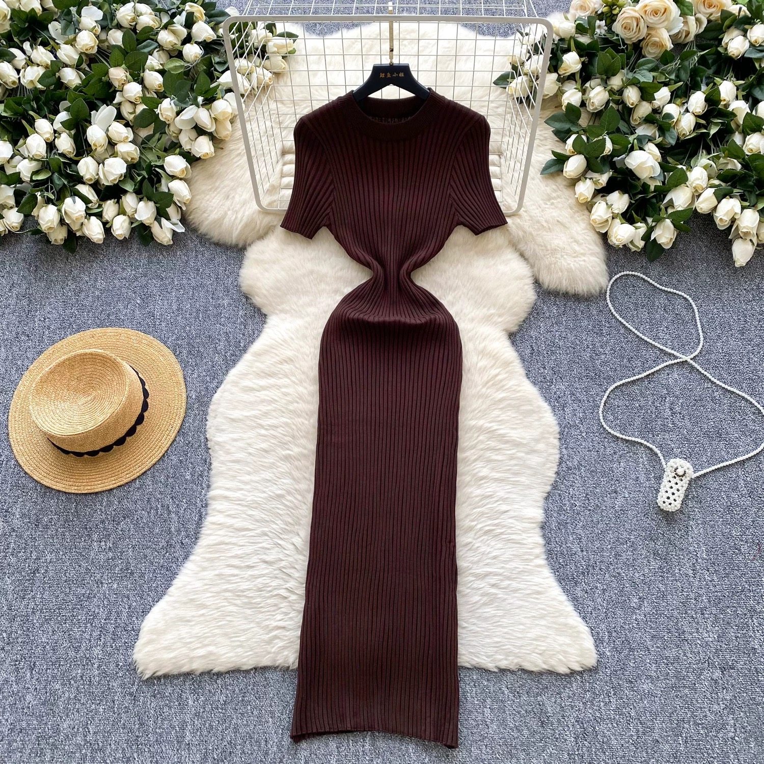 Can’t commit knitted dress KBC168 image