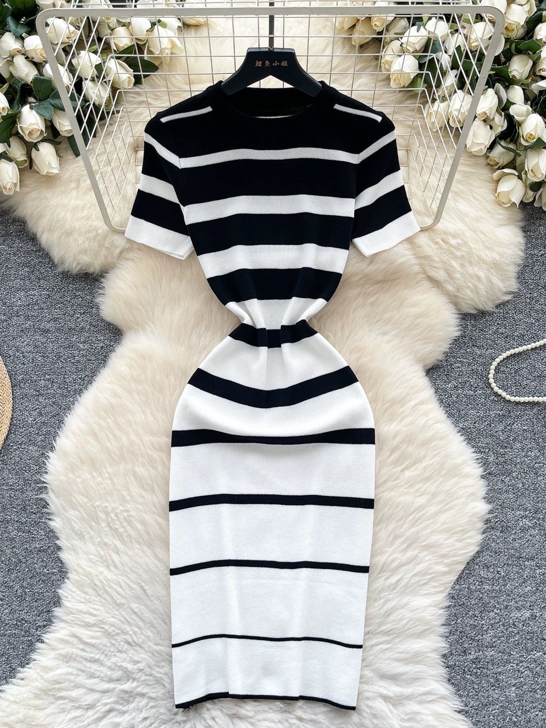 Get on my level knitted dress KBC169 image