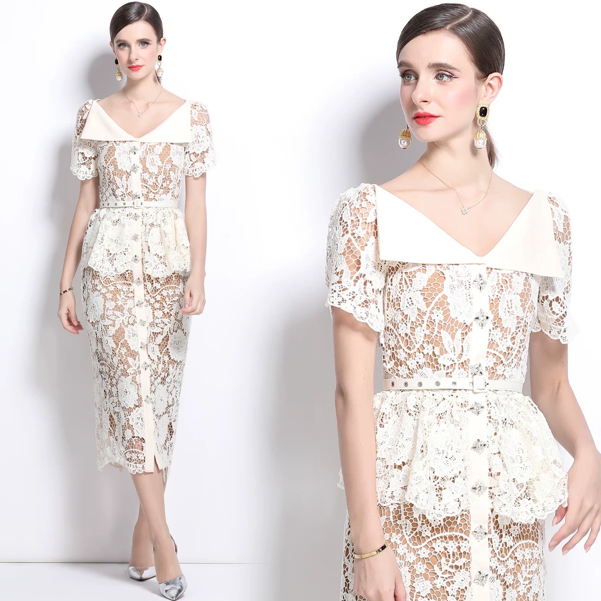 Show you off lace dress FBC333 image