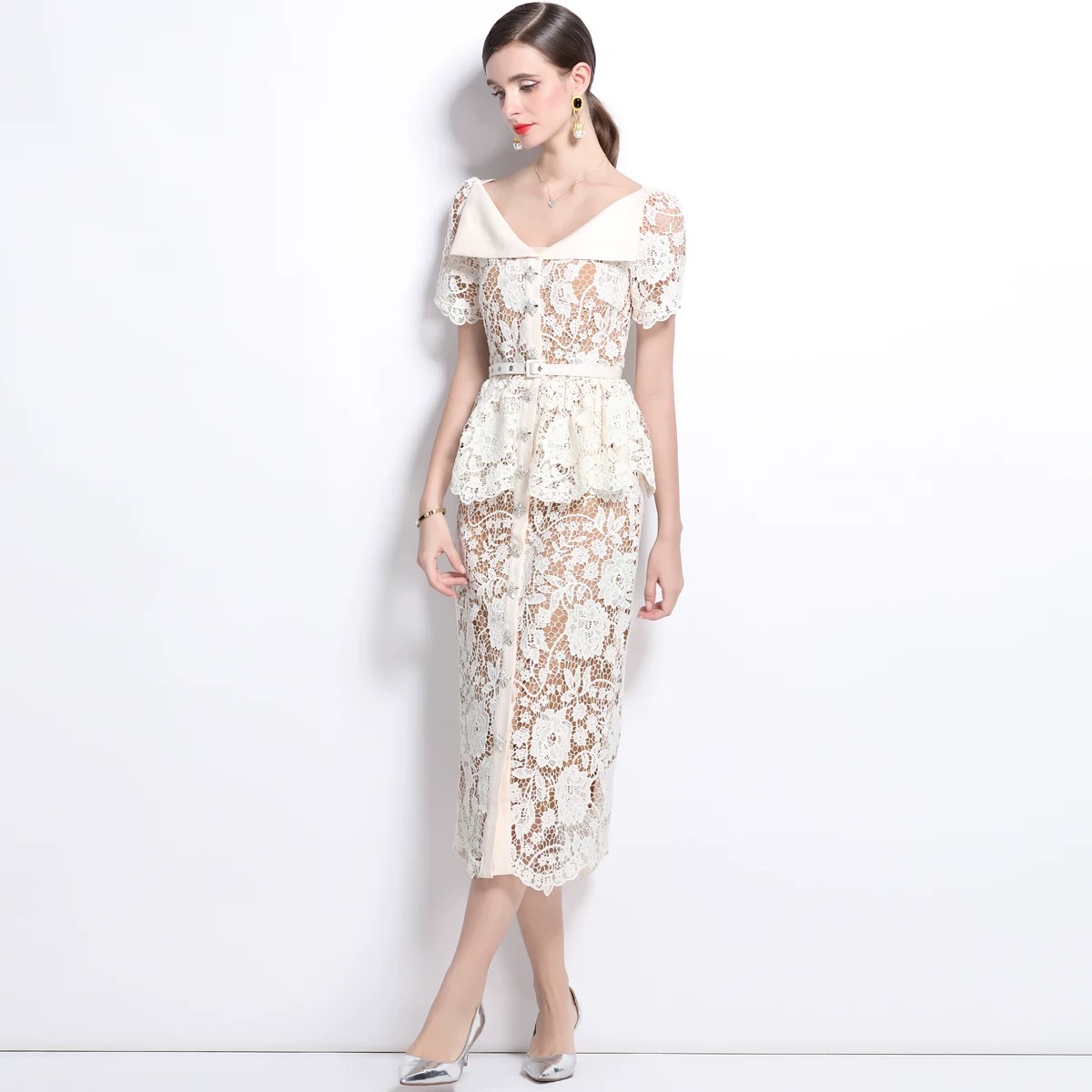 Show you off lace dress FBC333 image
