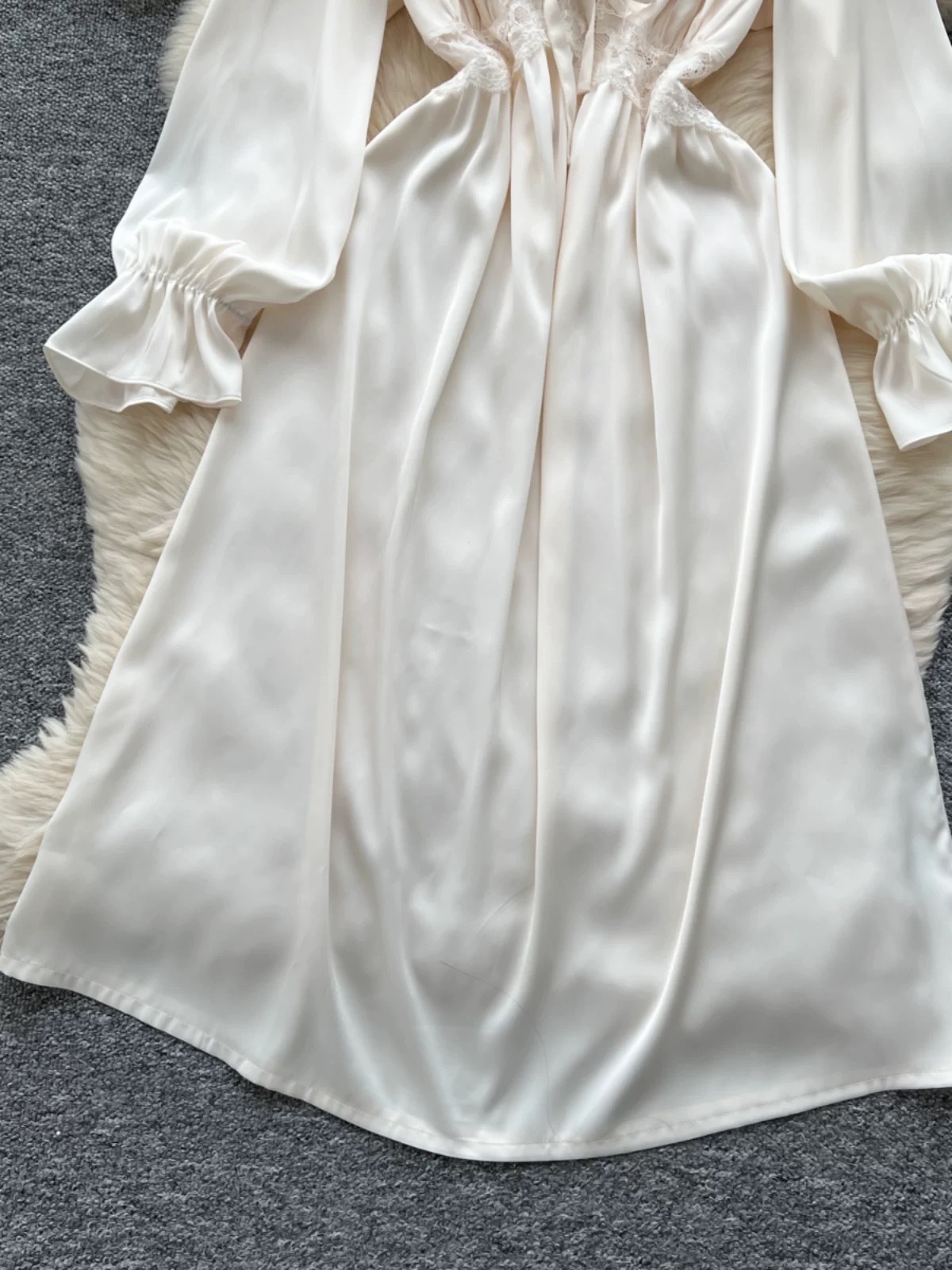 Raging beauty silk night dress SW127 image