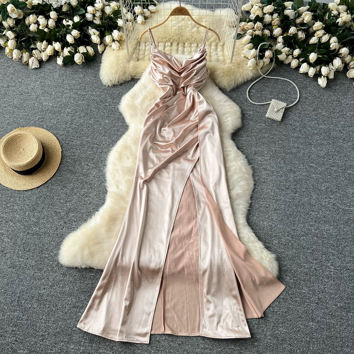 Calling you silk dress FD1036 image