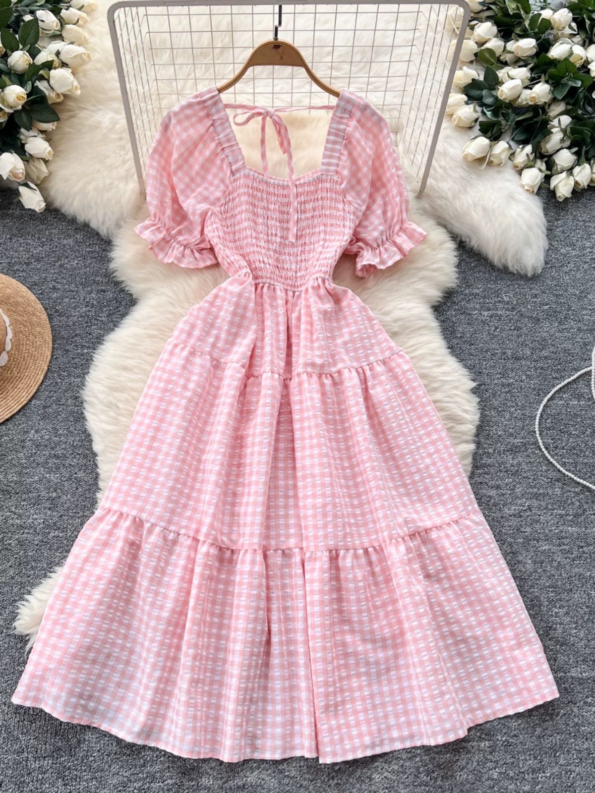 Rose lilies dress CD1140 image