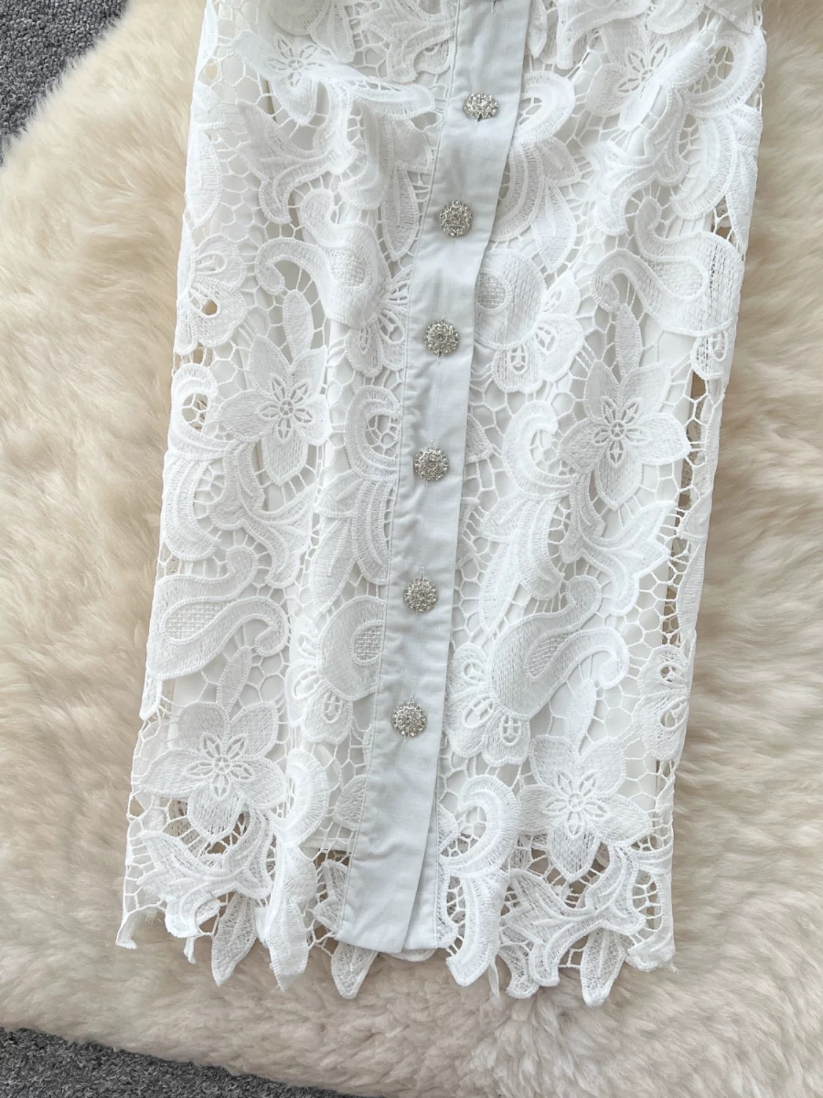Glow up lace dress FBC429 image