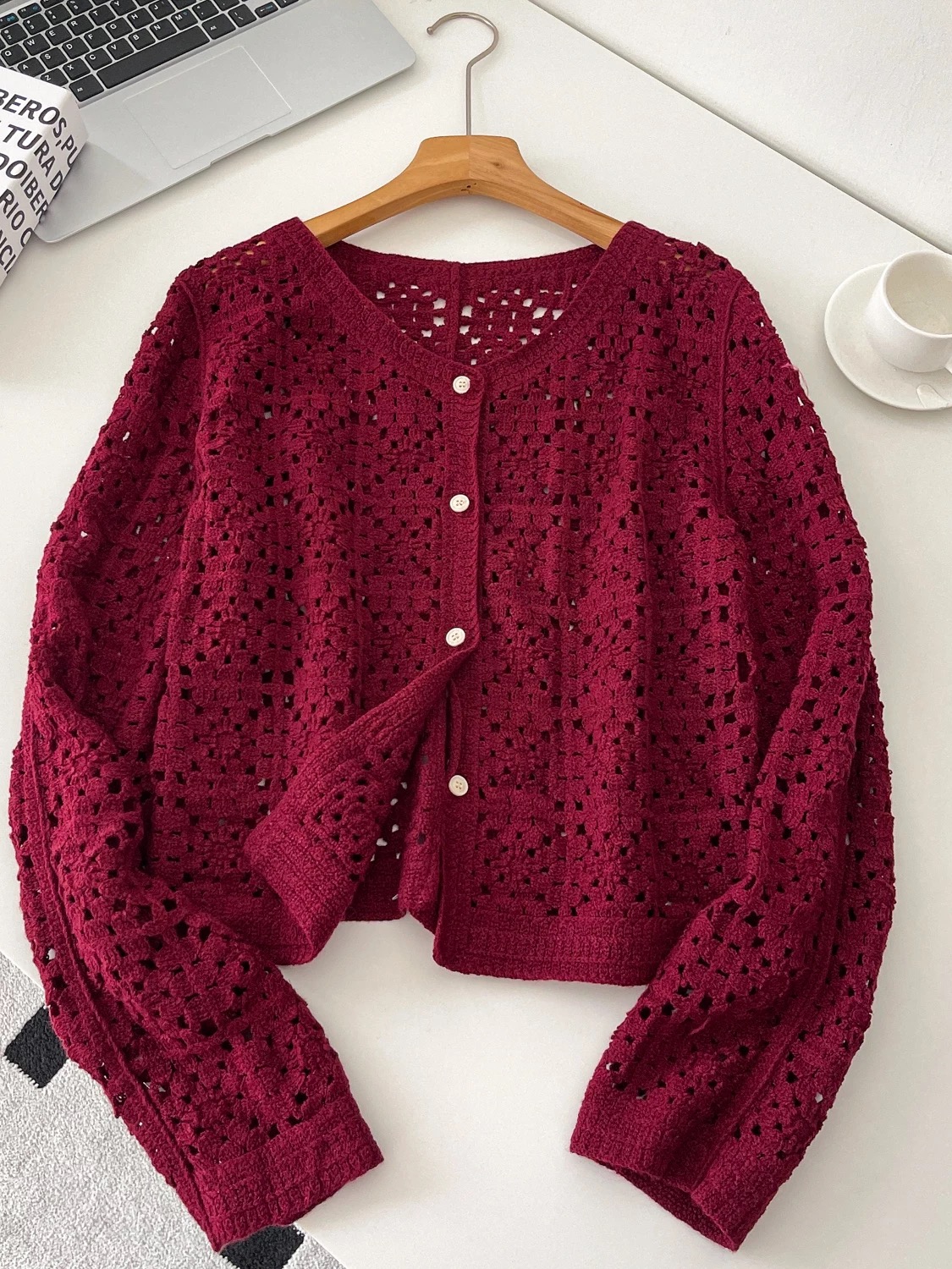 Chase the feelings crotchet top KTO285 image
