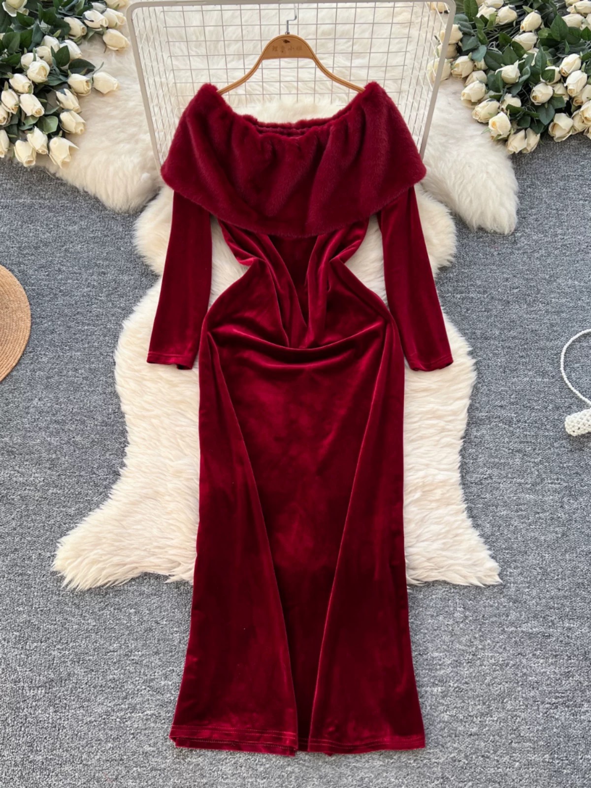 Bohemian dreams velvet dress FBC437 image