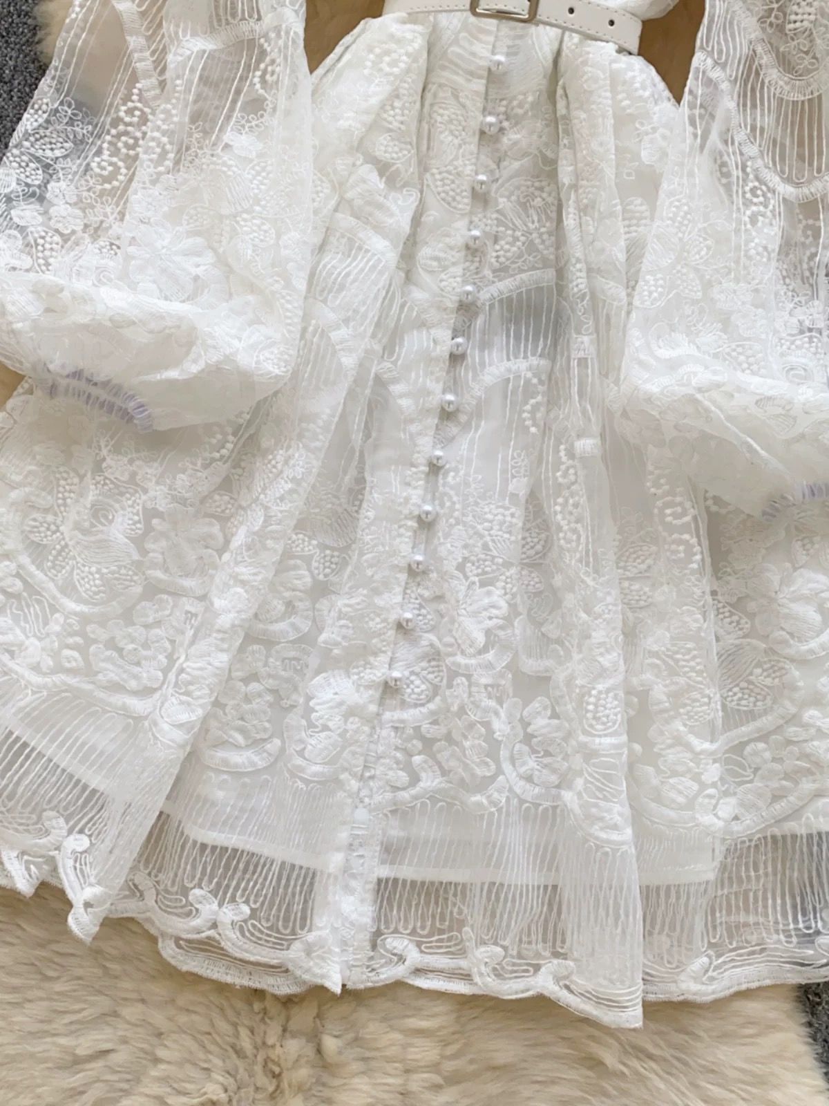 Formal point woolen dress FD1275 image