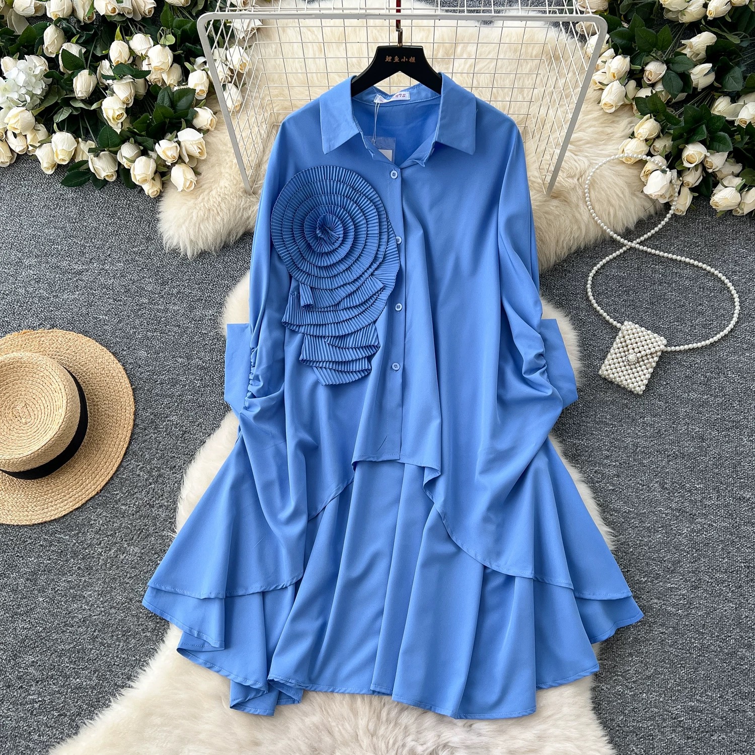 Downtown club shirt dress SD118 image