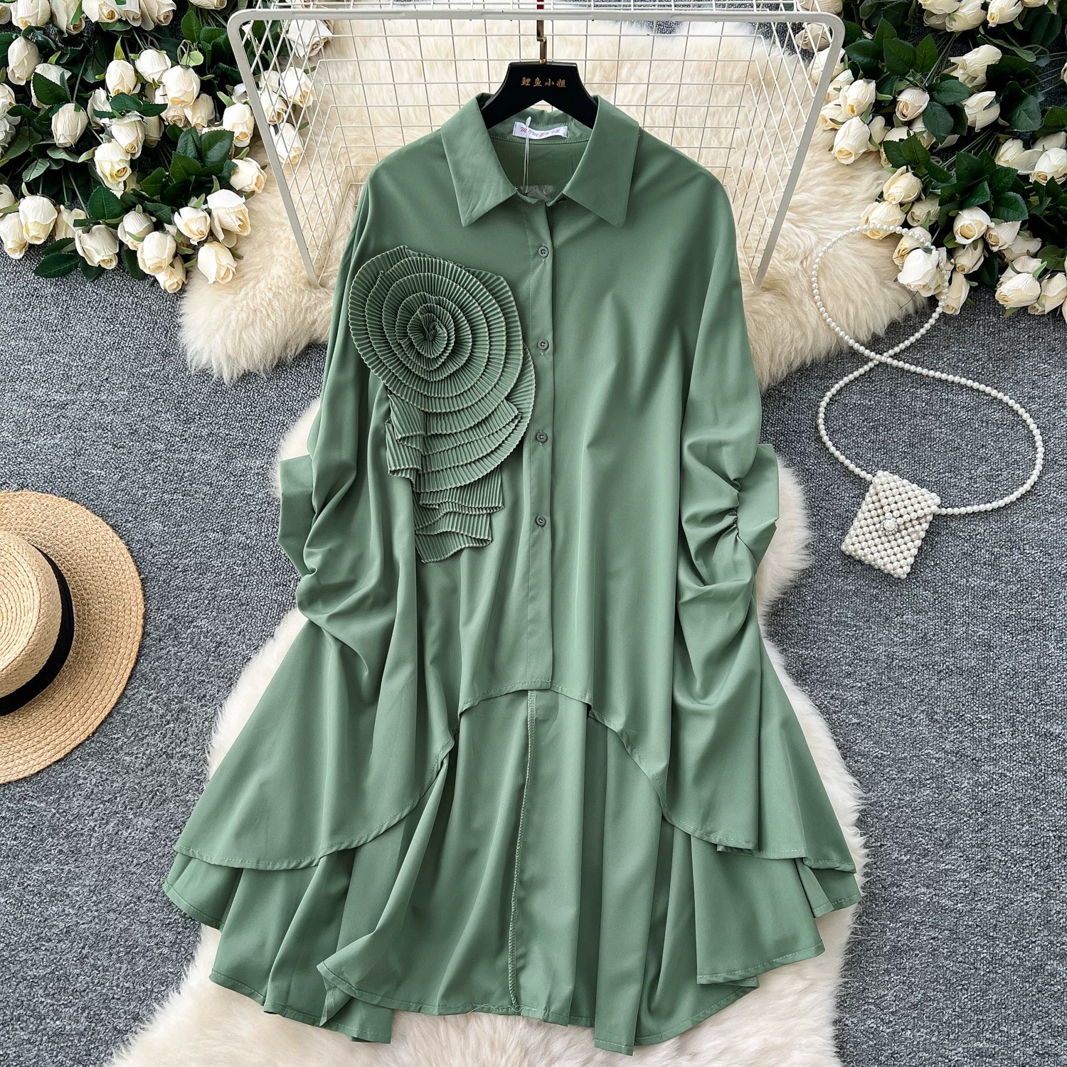 Downtown club shirt dress SD118 image