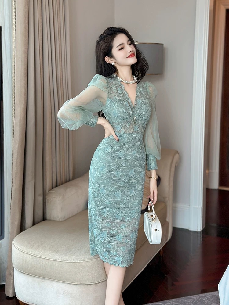 So formal lace dress FBC403 image
