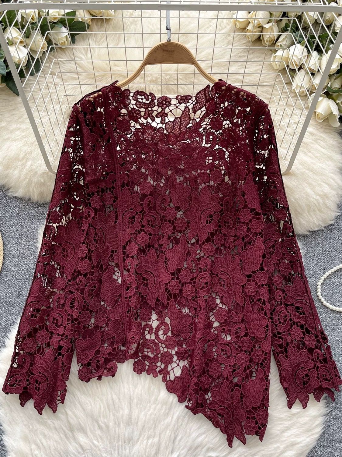 Certified baddie lace top CTO484 image