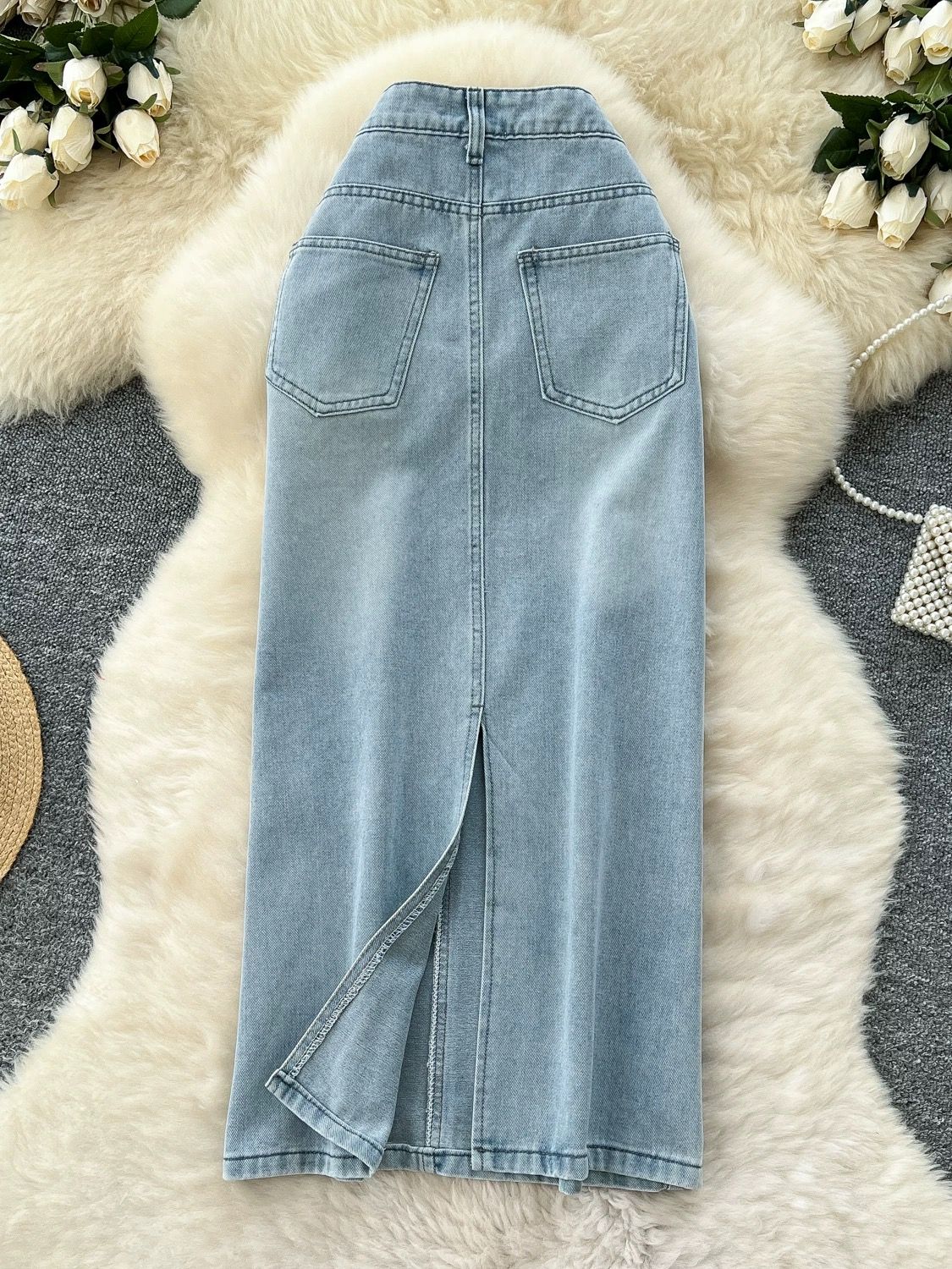 Slay me right denim skirt DS111 image