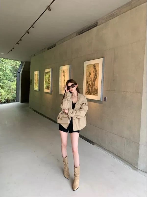 Rosebud trench coat COA168 image