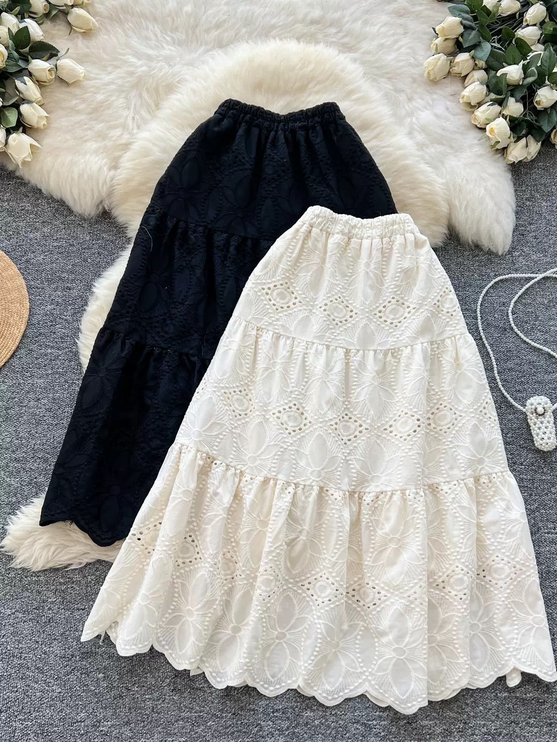 Love effect lace skirt CS125 image