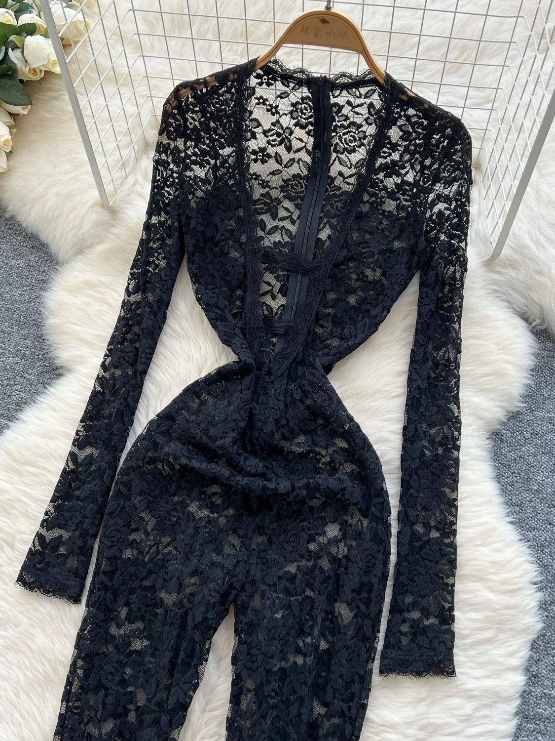 Best you had lace jumpsuit CJS154 image