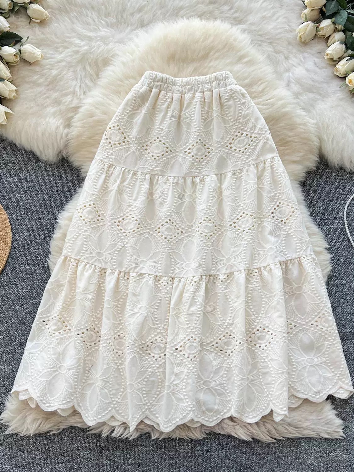 Love effect lace skirt CS125 image