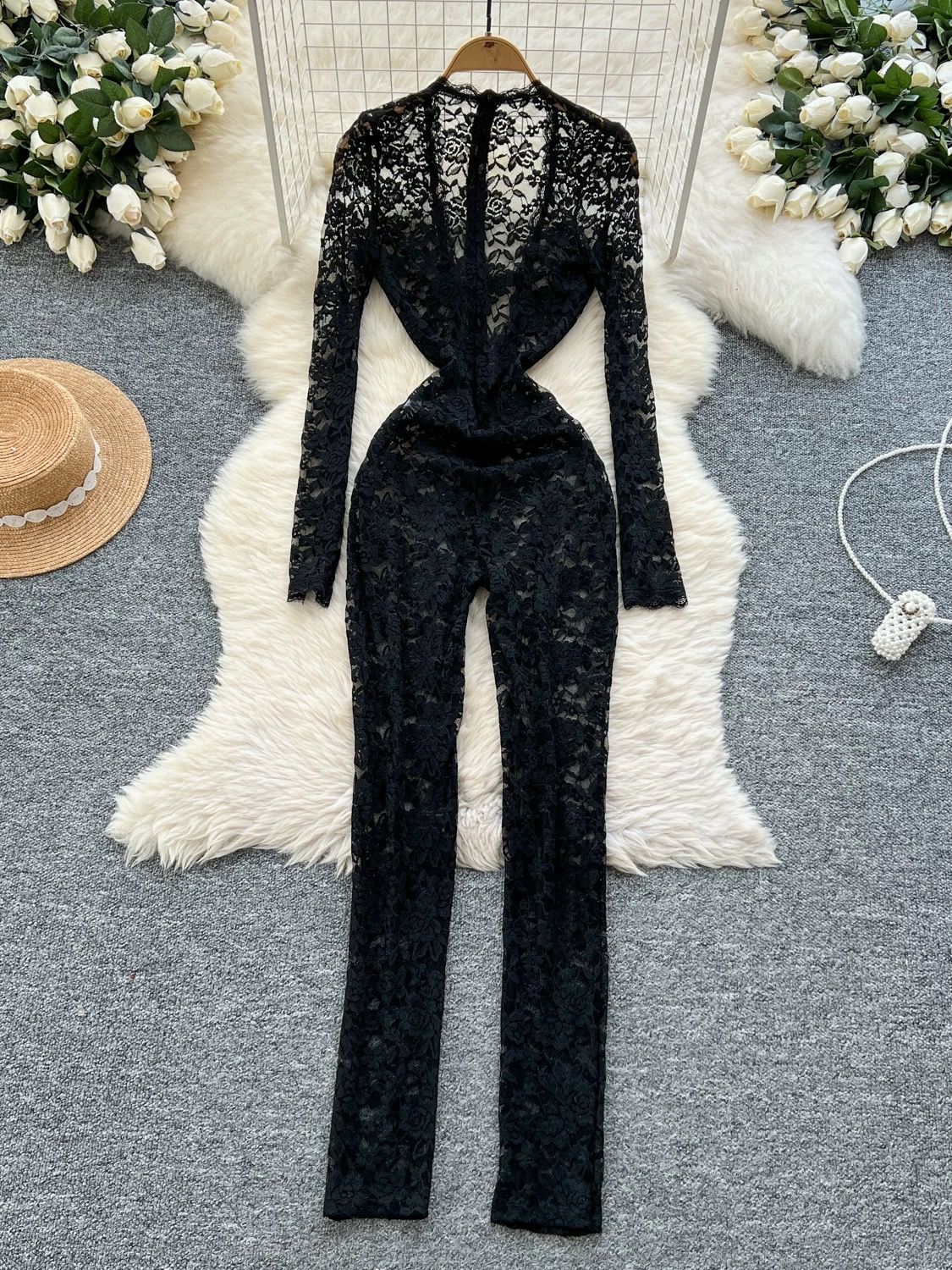 Best you had lace jumpsuit CJS154 image