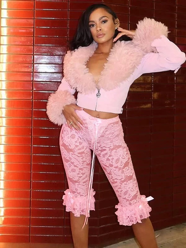 Brighten up the night lace pants CP26 image