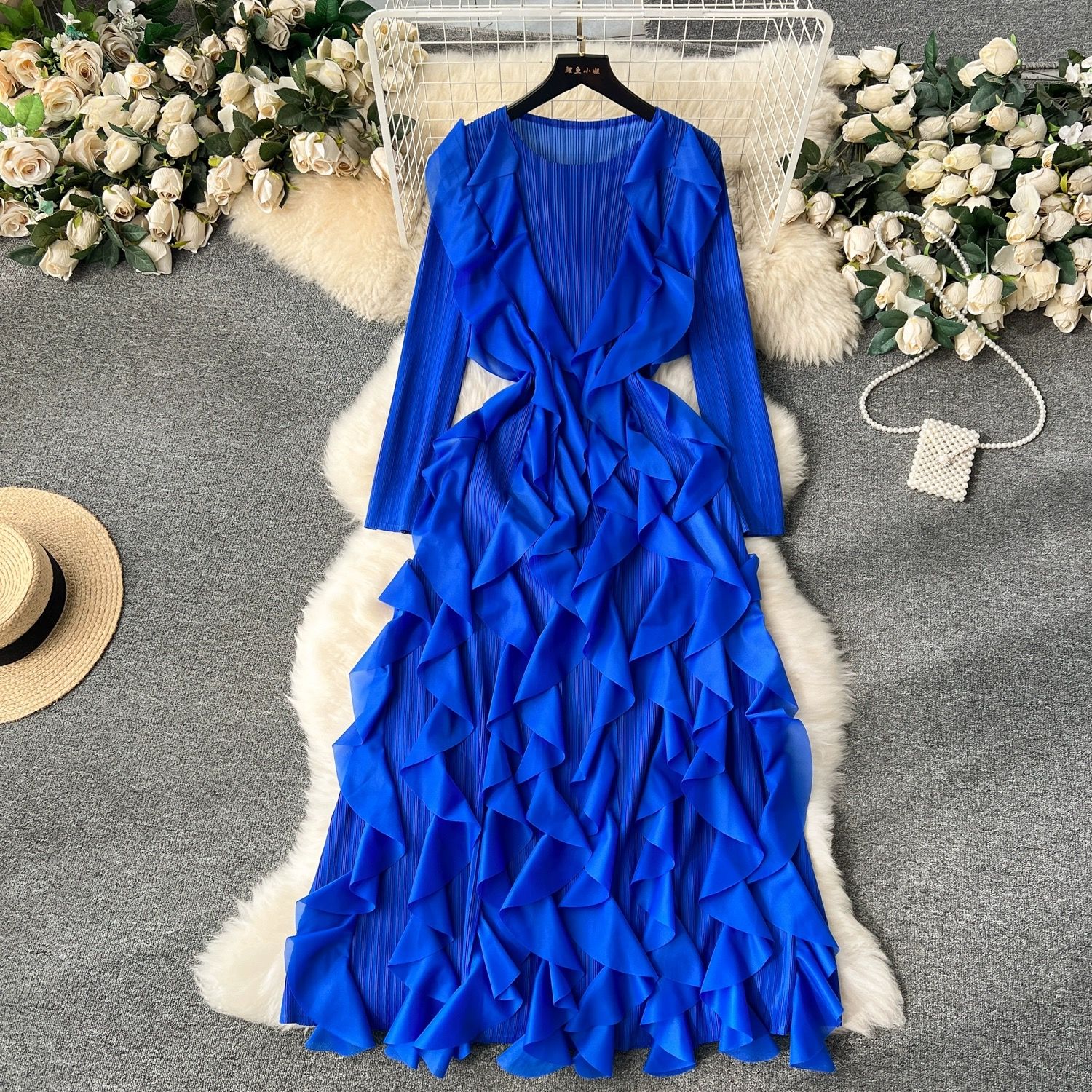 Madam ceo ruffle dress FD616 image