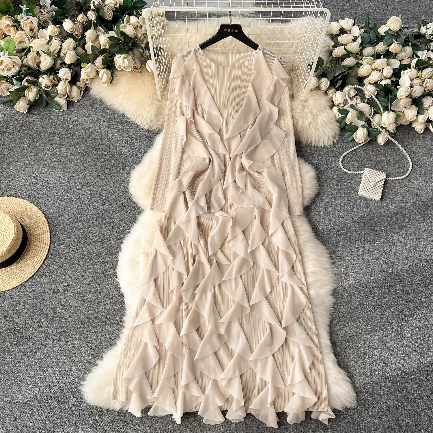 Madam ceo ruffle dress FD616 image