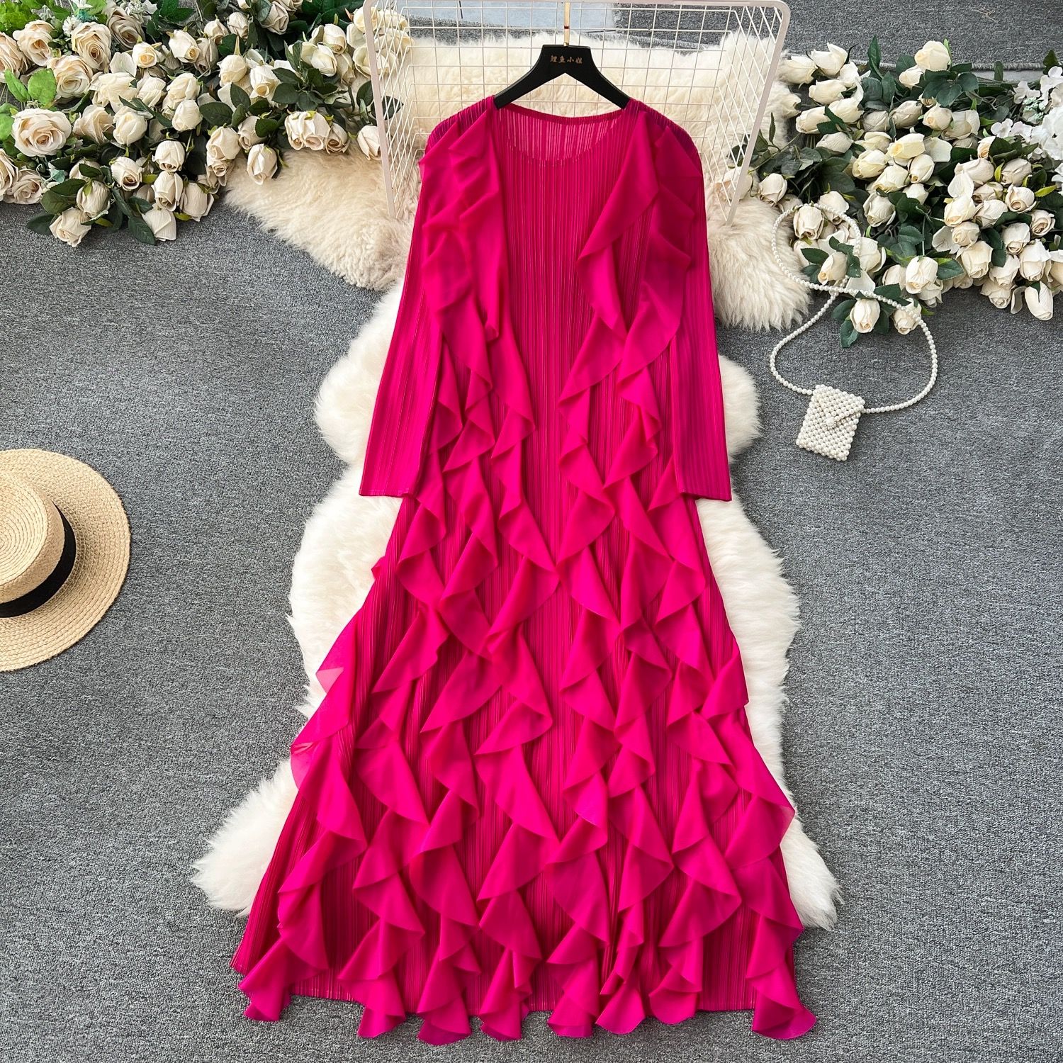 Madam ceo ruffle dress FD616 image