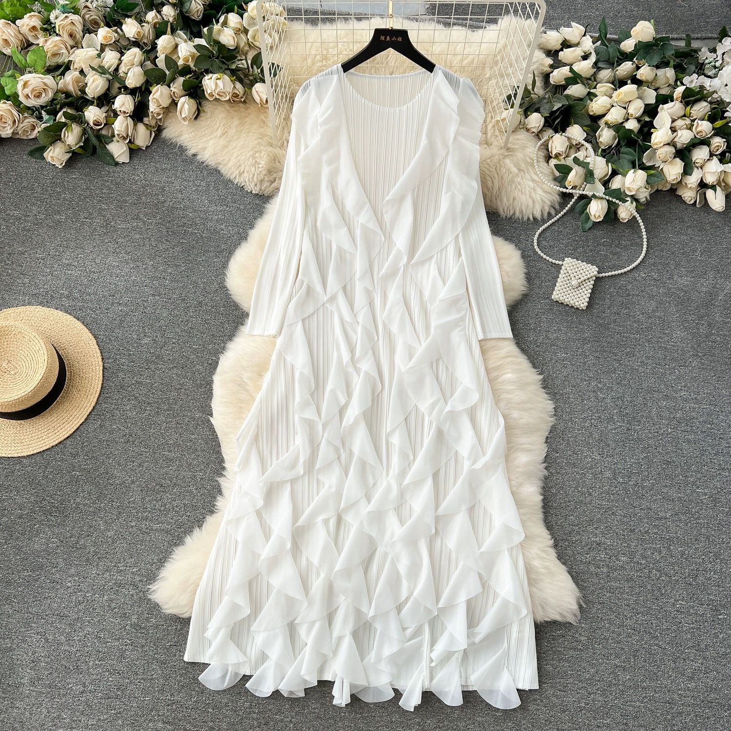 Madam ceo ruffle dress FD616 image