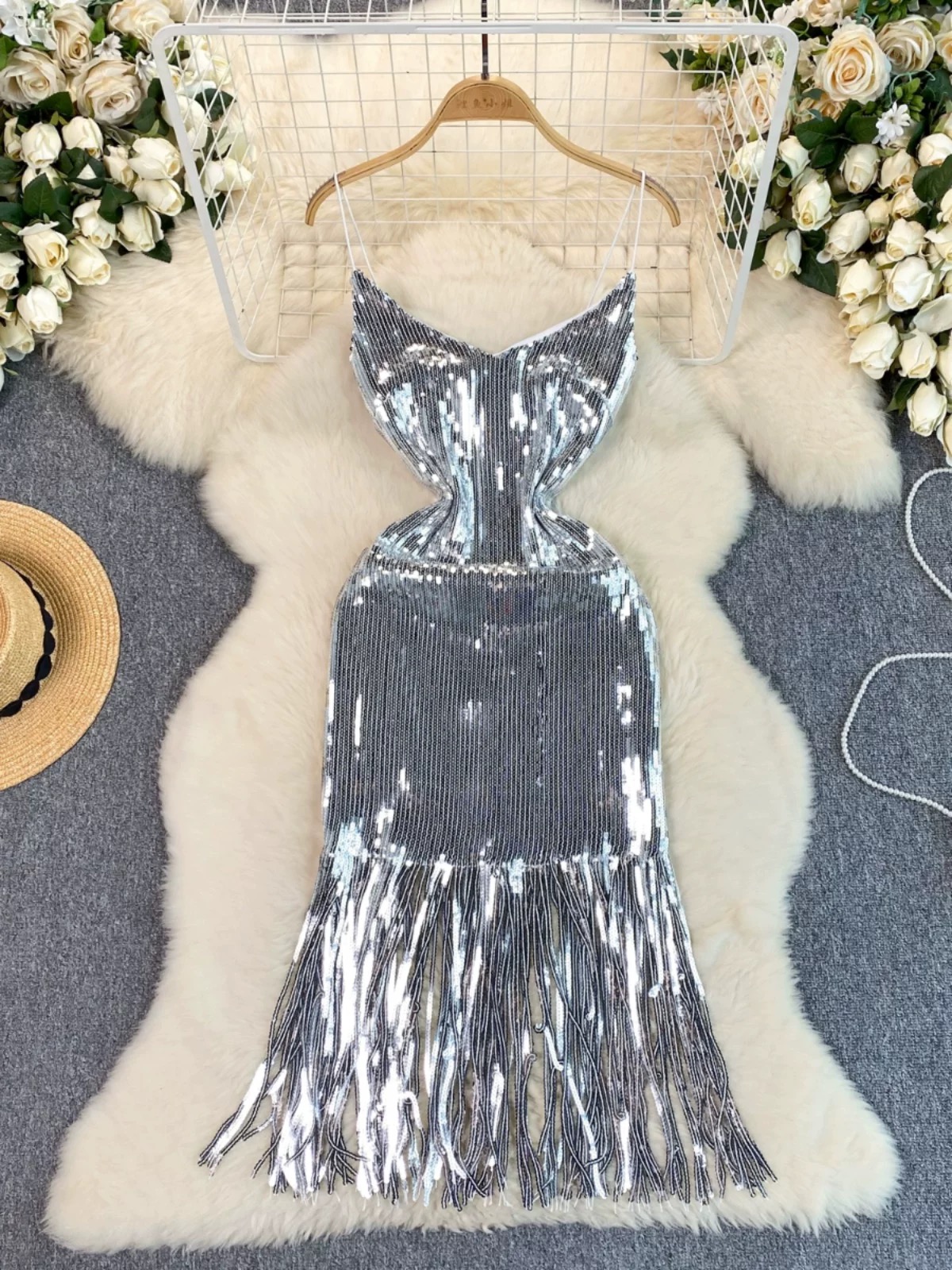 All night long sequin dress FBC409 image