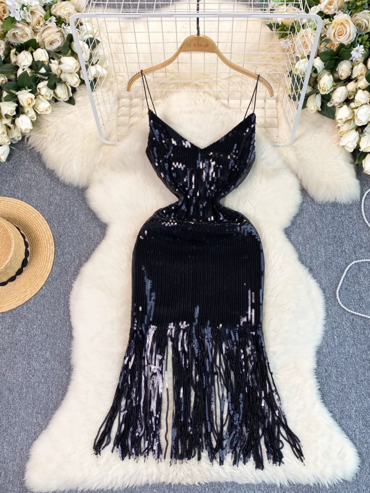 All night long sequin dress FBC409 image