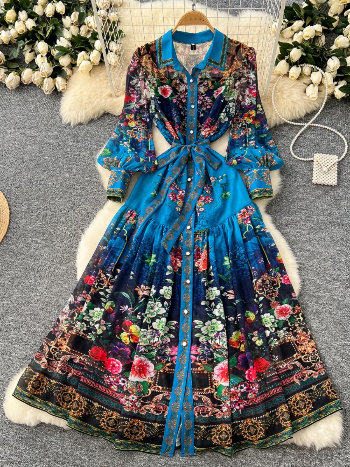 Her moment to shine print Dress ED186 image